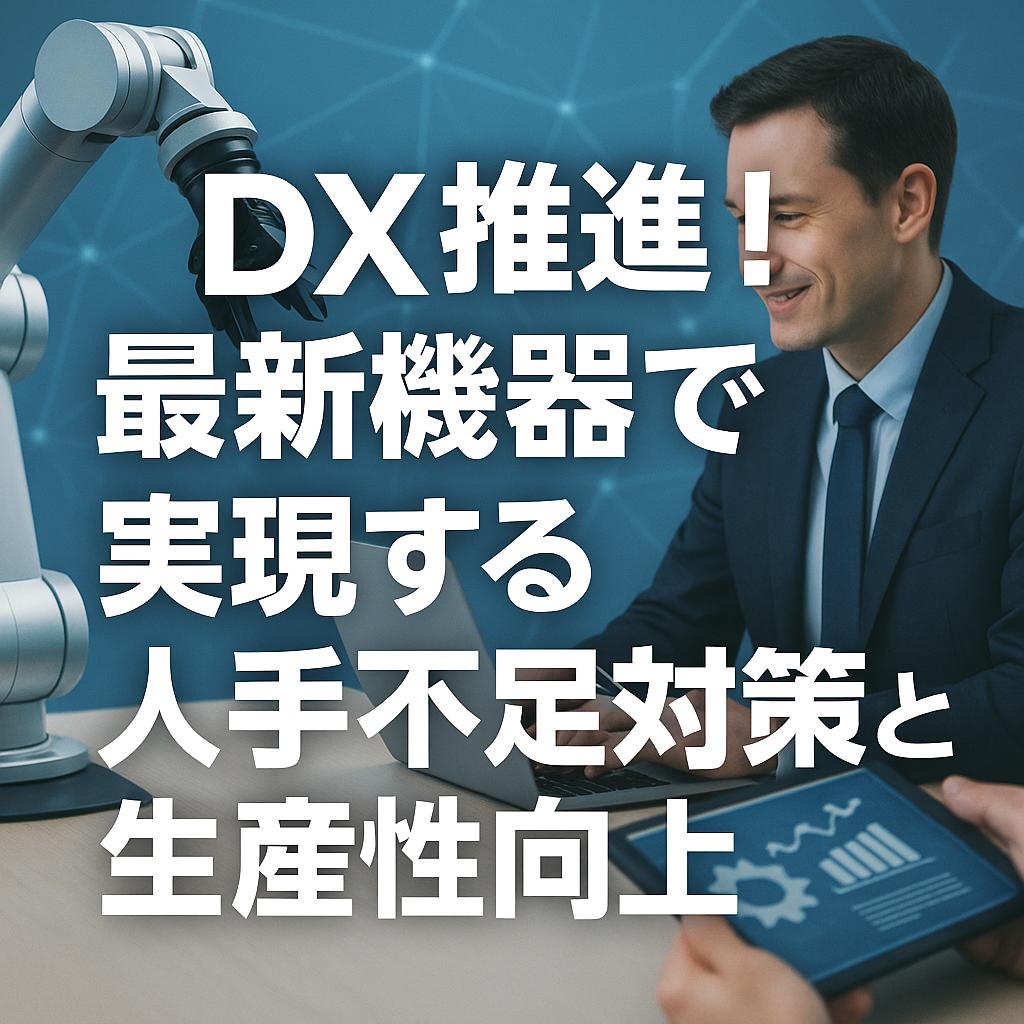 DX推進！最新機器で実現する人手不足対策と生産性向上