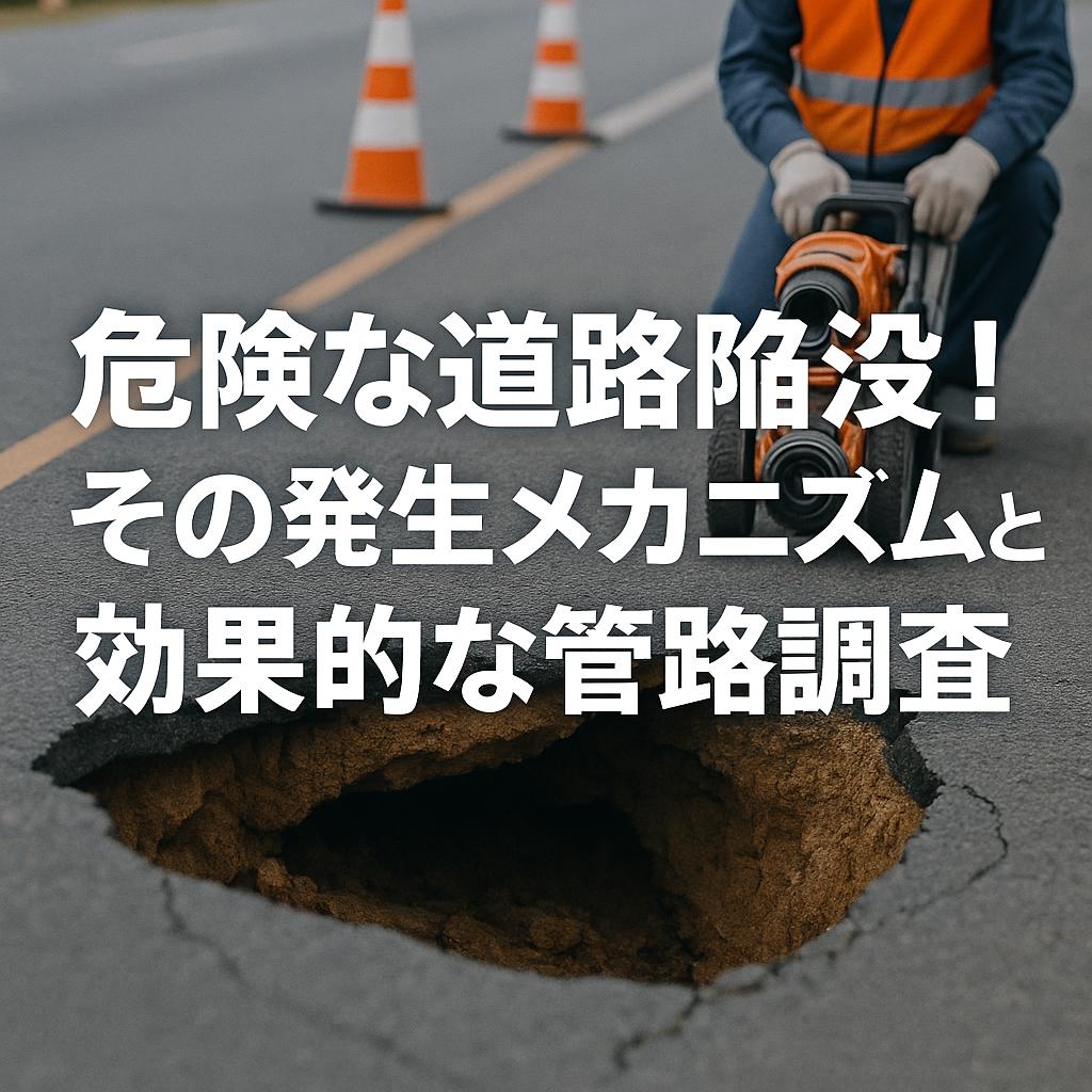 危険な道路陥没！その発生メカニズムと効果的な管路調査
