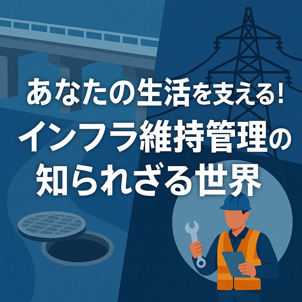 あなたの生活を支える！インフラ維持管理の知られざる世界