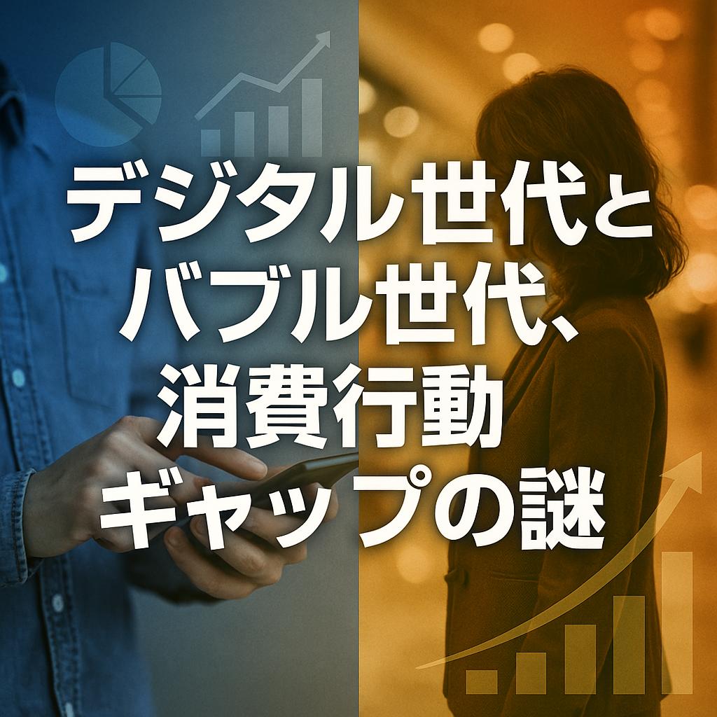 デジタル世代とバブル世代、消費行動ギャップの謎