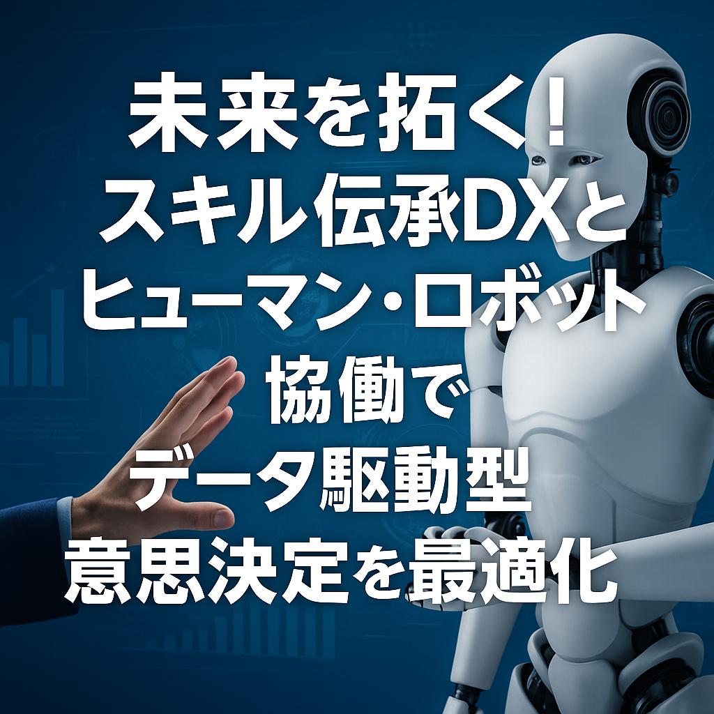 未来を拓く!スキル伝承DXとヒューマン・ロボット協働でデータ駆動型意思決定を最適化
