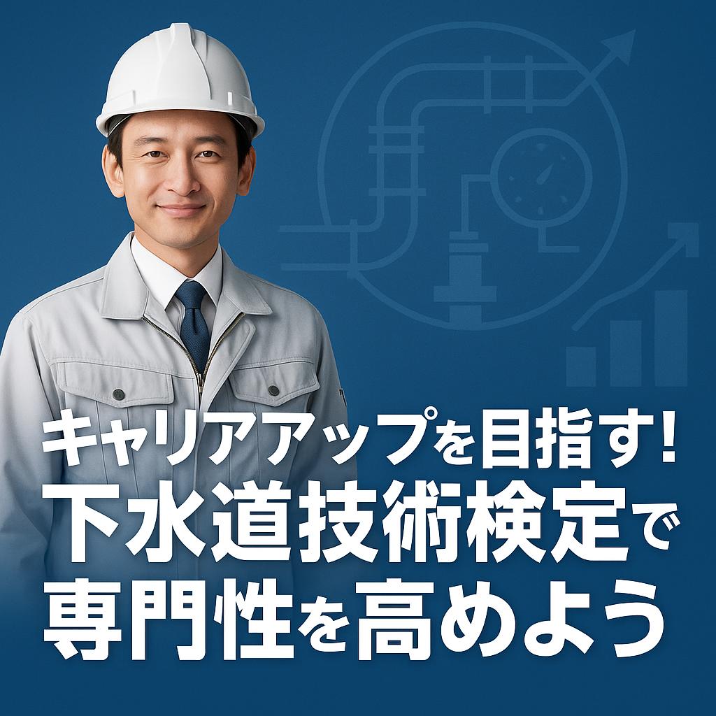 キャリアアップを目指す！下水道技術検定で専門性を高めよう