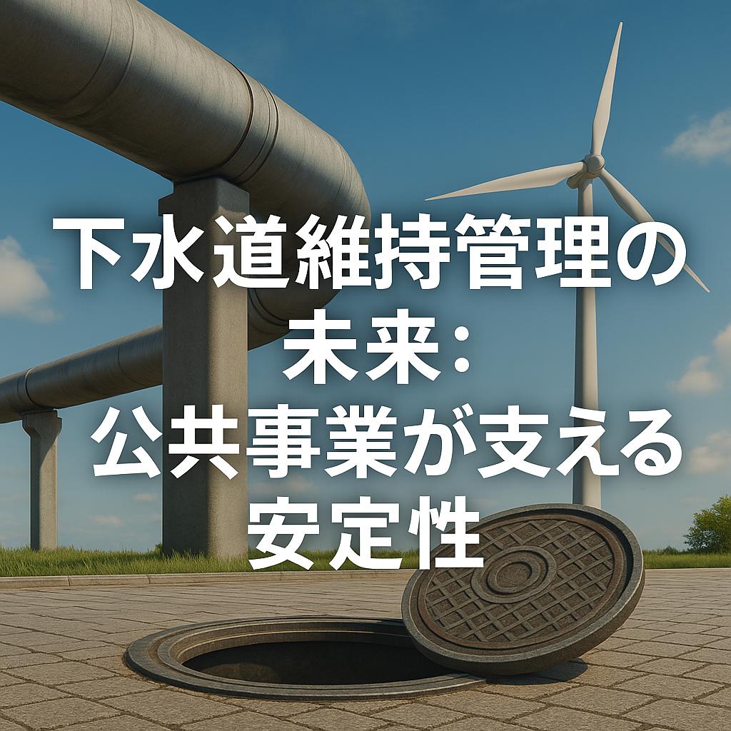 下水道維持管理の未来：公共事業が支える安定性