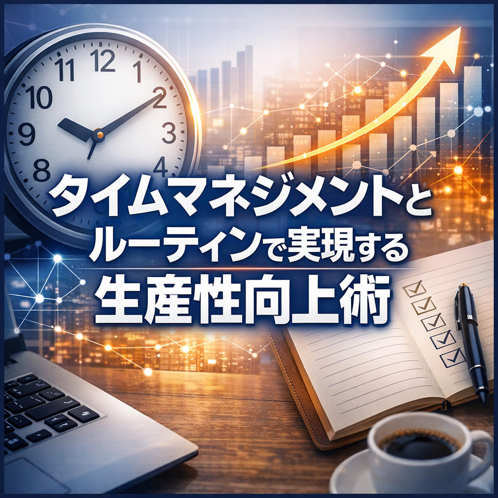 タイムマネジメントとルーティンで実現する生産性向上術