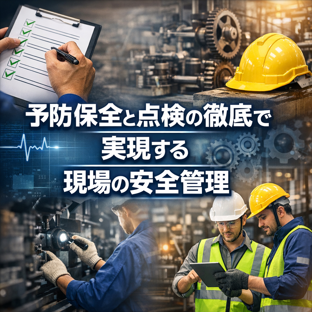 予防保全と点検の徹底で実現する現場の安全管理