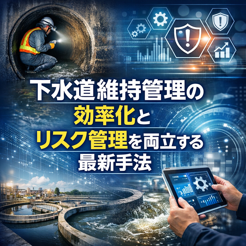 下水道維持管理の効率化とリスク管理を両立する最新手法
