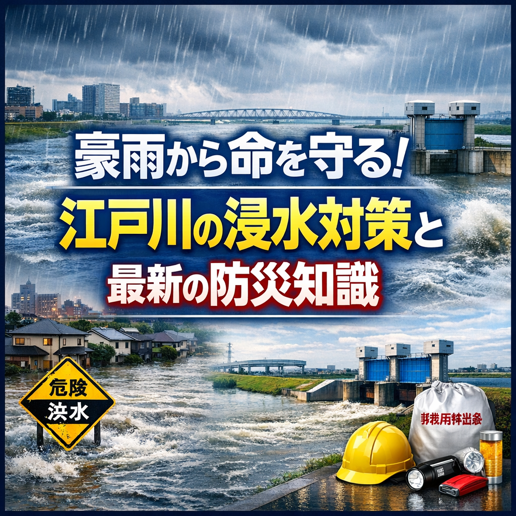 豪雨から命を守る!江戸川の浸水対策と最新の防災知識