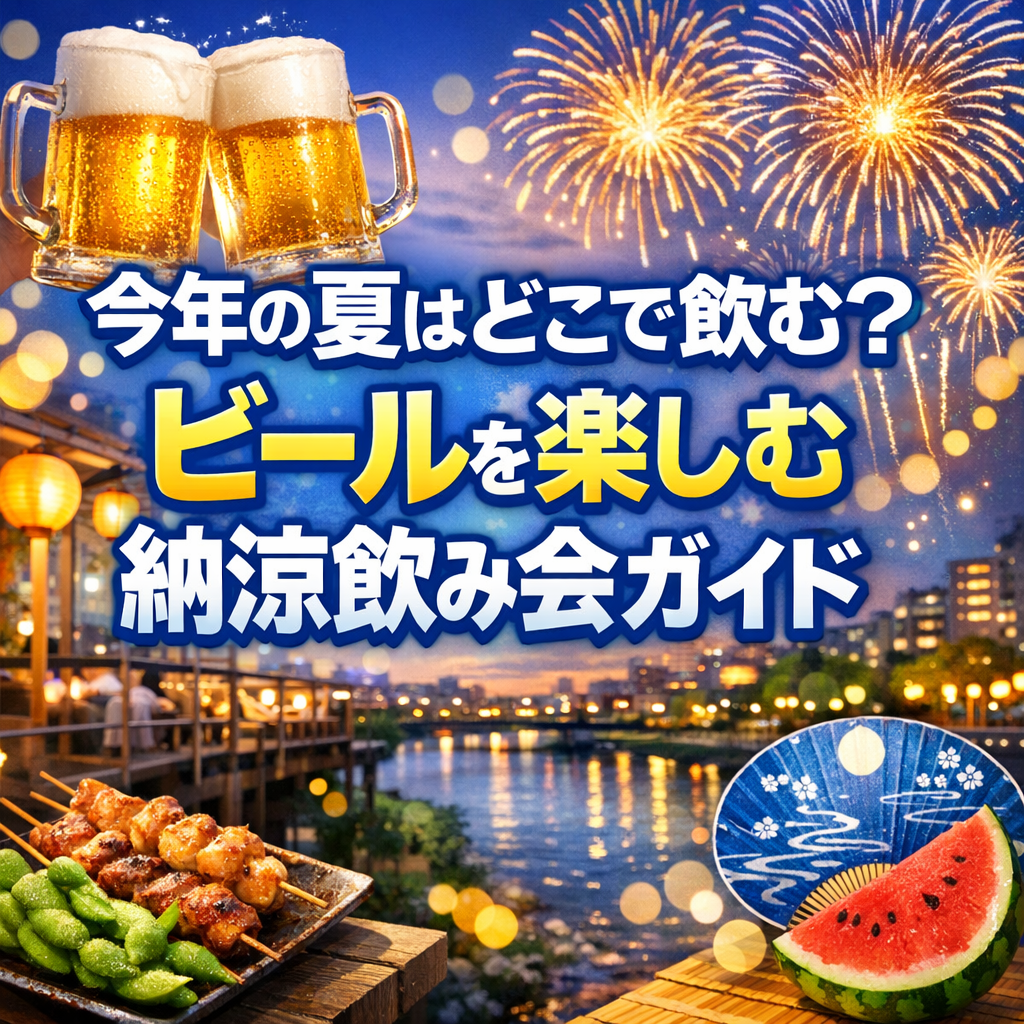 今年の夏はどこで飲む?ビールを楽しむ納涼飲み会ガイド
