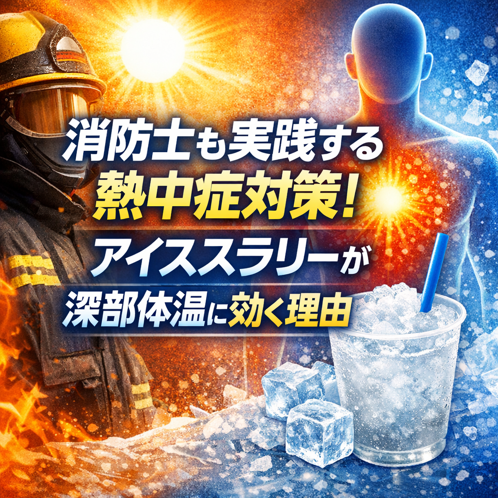 消防士も実践する熱中症対策！アイススラリーが深部体温に効く理由