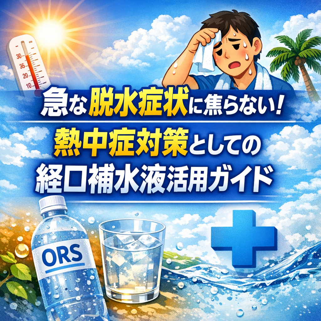 急な脱水症状に焦らない！熱中症対策としての経口補水液活用ガイド