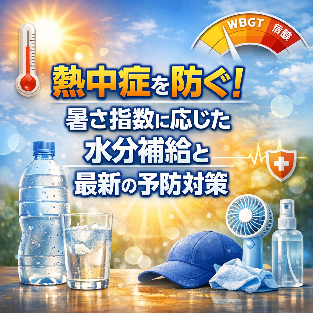 熱中症を防ぐ！暑さ指数に応じた水分補給と最新の予防対策