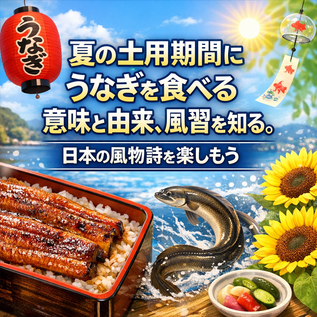 夏の土用期間にうなぎを食べる意味と由来、風習を知る。日本の風物詩を楽しもう