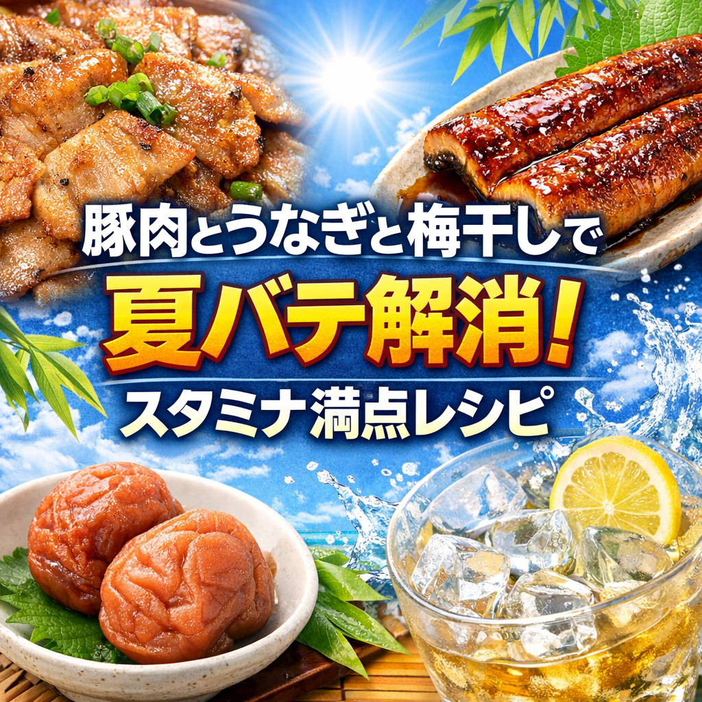 豚肉とうなぎと梅干しで夏バテ解消！スタミナ満点レシピ