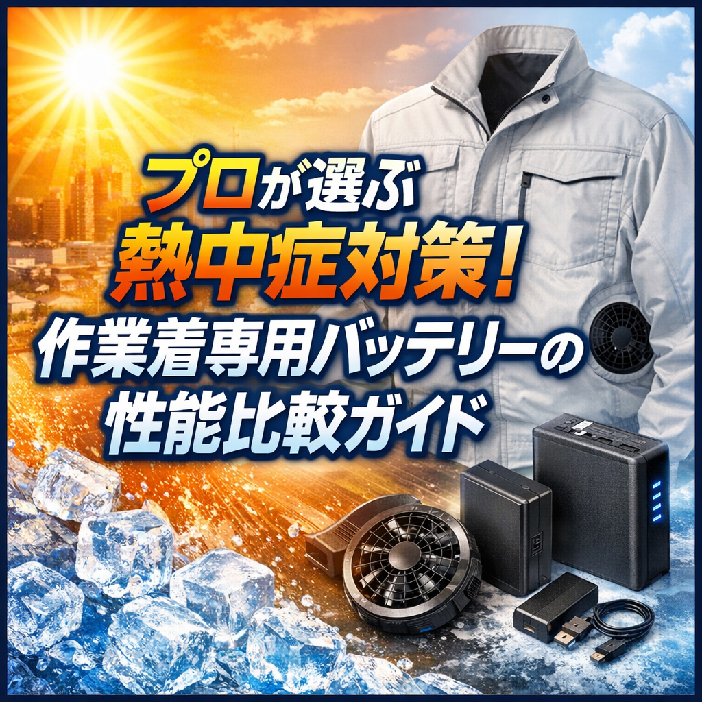 プロが選ぶ熱中症対策！作業着専用バッテリーの性能比較ガイド