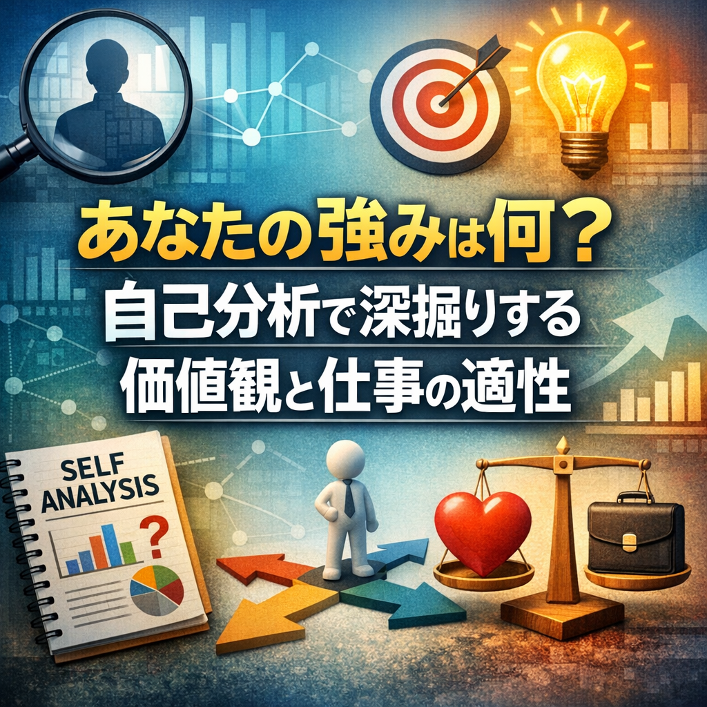 あなたの強みは何?自己分析で深掘りする価値観と仕事の適性