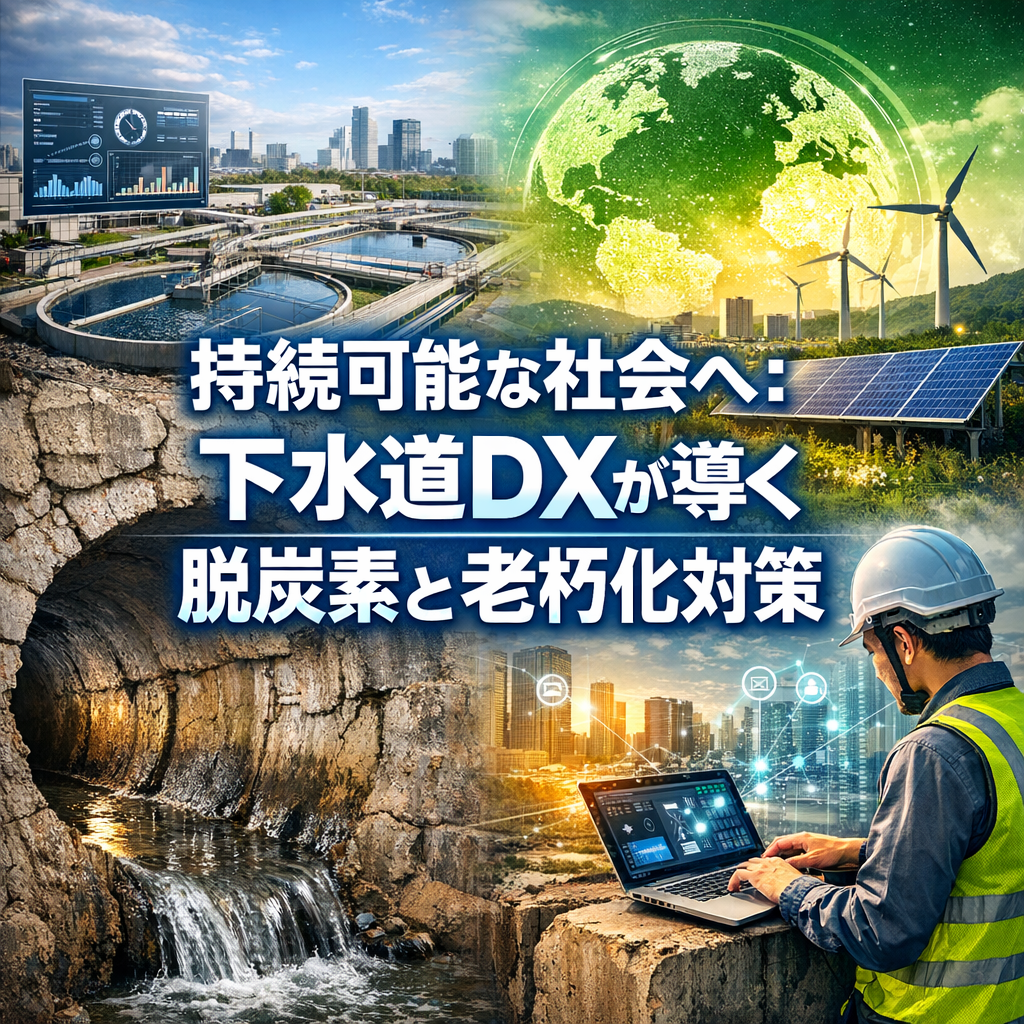 持続可能な社会へ：下水道DXが導く脱炭素と老朽化対策