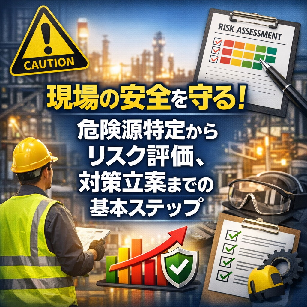 現場の安全を守る！危険源特定からリスク評価、対策立案までの基本ステップ