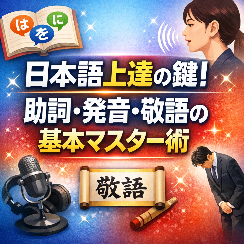 日本語上達の鍵！助詞・発音・敬語の基本マスター術